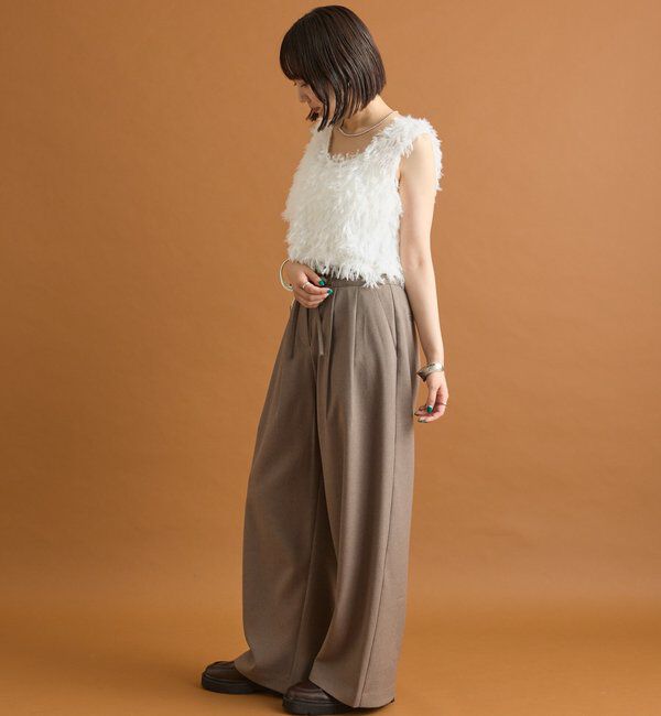  「ドロストダブルベルトパンツ」|チノ|