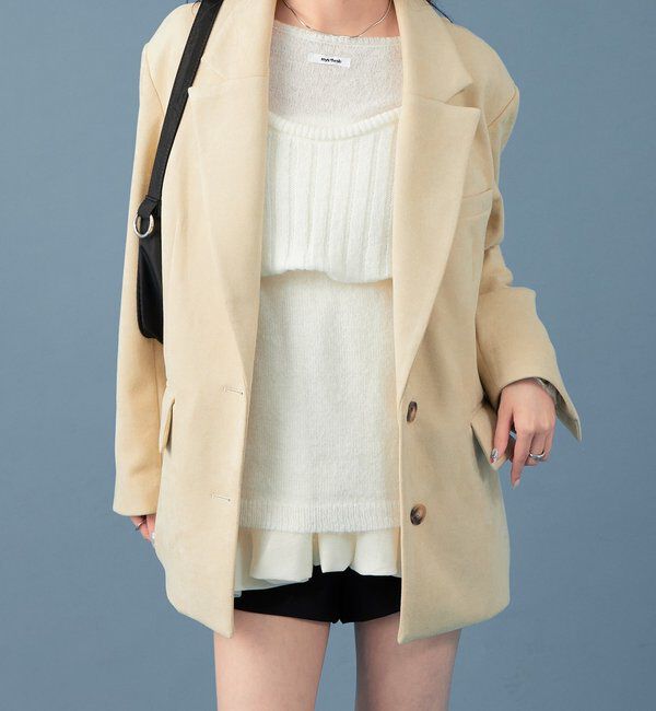  「フェイクスウェードジャケット」|テーラードジャケット|