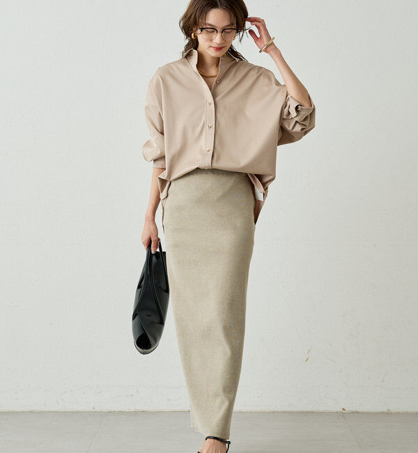  「サテンBIGシャツ」|シャツ・ブラウス|