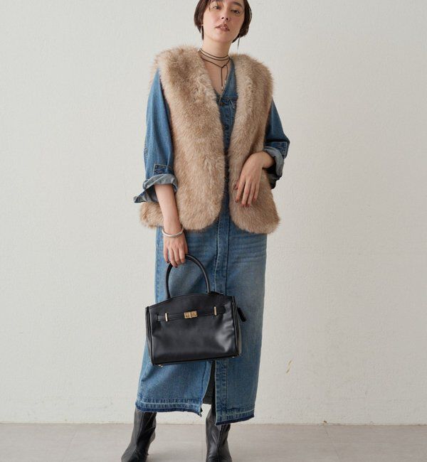  「フェイクファーベスト」|ベスト・ジレ|