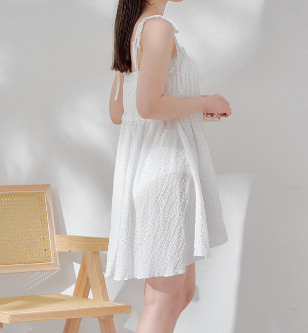  「【WEB限定/REVIVAL】肩リボンキャミチュニック水着３点セット」|ビキニ|