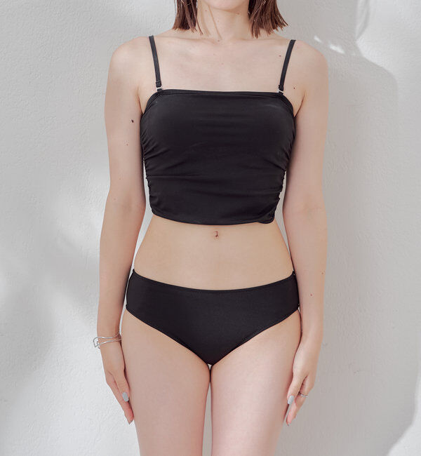  「【WEB限定/REVIVAL】肩リボンキャミチュニック水着３点セット」|ビキニ|