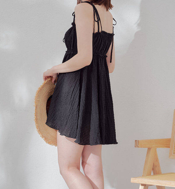  「【WEB限定/REVIVAL】肩リボンキャミチュニック水着３点セット」|ビキニ|