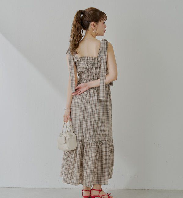  「【WEB限定/REVIVAL】肩リボンマルチwayタンクロングワンピース」|ワンピース|