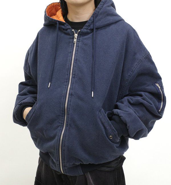  「【UNISEX/ユニセックス】KOOKY'N フードダックMA1」|その他|ネイビー