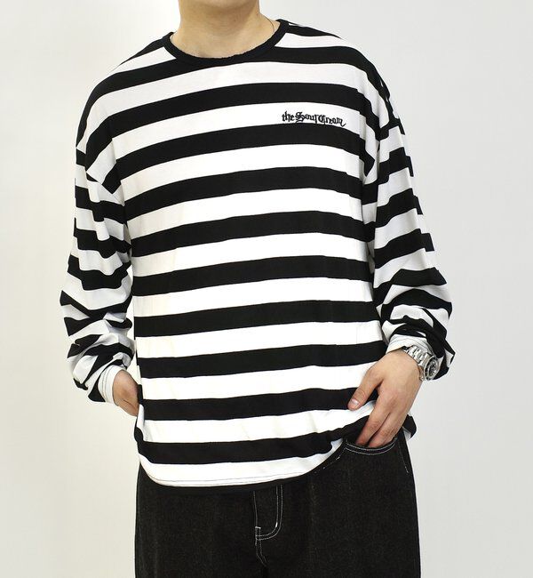  「【Sourcream/サワークリーム】ボーダーロンTEE」|Tシャツ・カットソー|