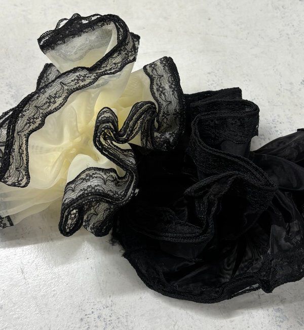  「レースミックスシュシュ」|ブローチ・コサージュ|