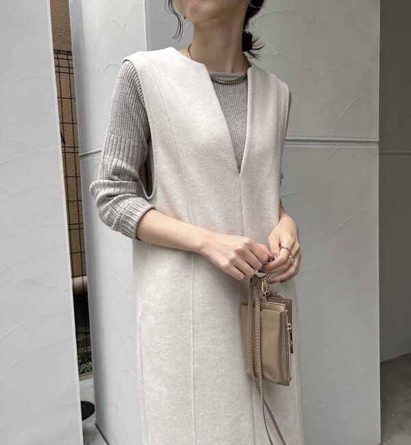  「ストレッチメルトンワンピース」|ワンピース|