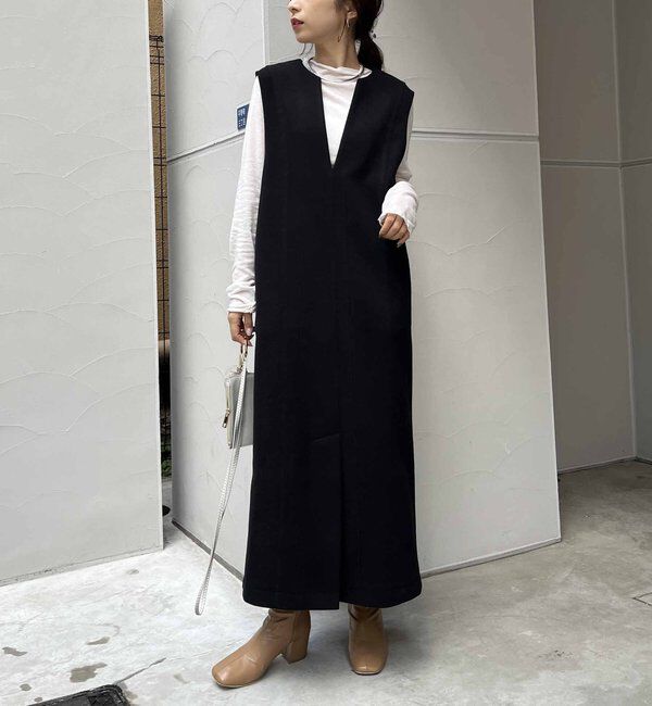  「ストレッチメルトンワンピース」|ワンピース|