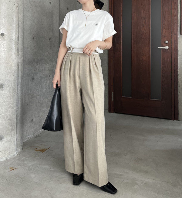  「【C.L】【セットアップ対応】マーベルトタックパンツ」|チノ|