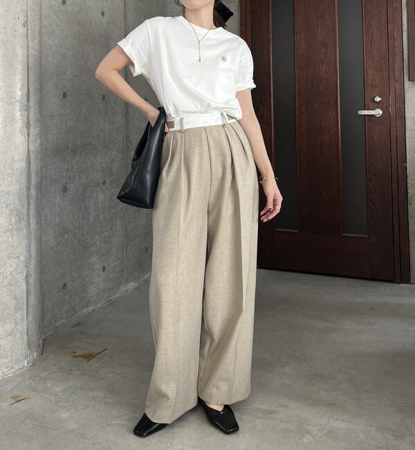  「【C.L】【セットアップ対応】マーベルトタックパンツ」|チノ|