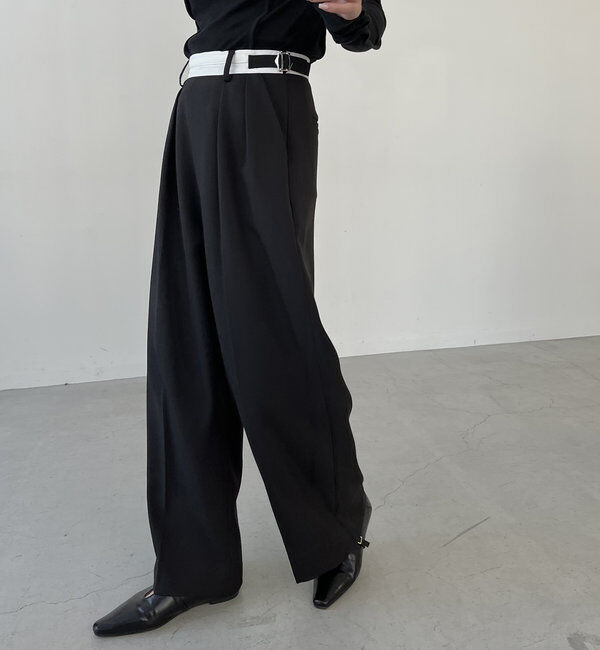  「【C.L】【セットアップ対応】マーベルトタックパンツ」|チノ|