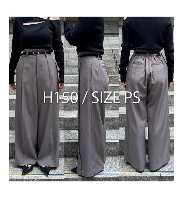  「ベルトSETセンタータックパンツ」|チノ|