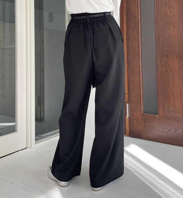  「ベルトSETセンタータックパンツ」|チノ|