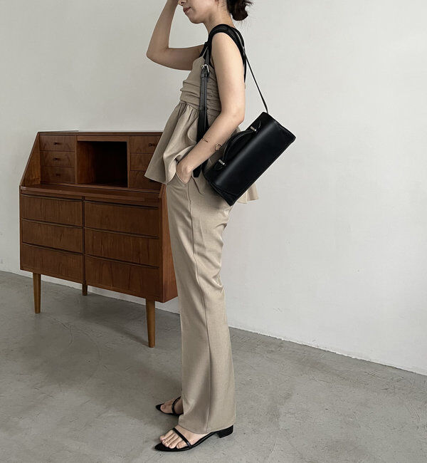  「【着回し力抜群！セットアイテム】パンツSETペプラムキャミ」|その他|