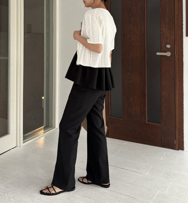  「【着回し力抜群！セットアイテム】パンツSETペプラムキャミ」|その他|