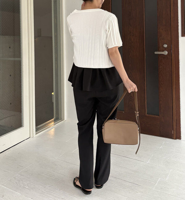  「【着回し力抜群！セットアイテム】パンツSETペプラムキャミ」|その他|