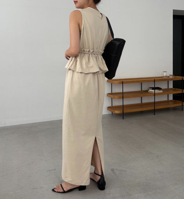  「【低身長サイズあり】バルーンペプラムワンピース」|ワンピース|