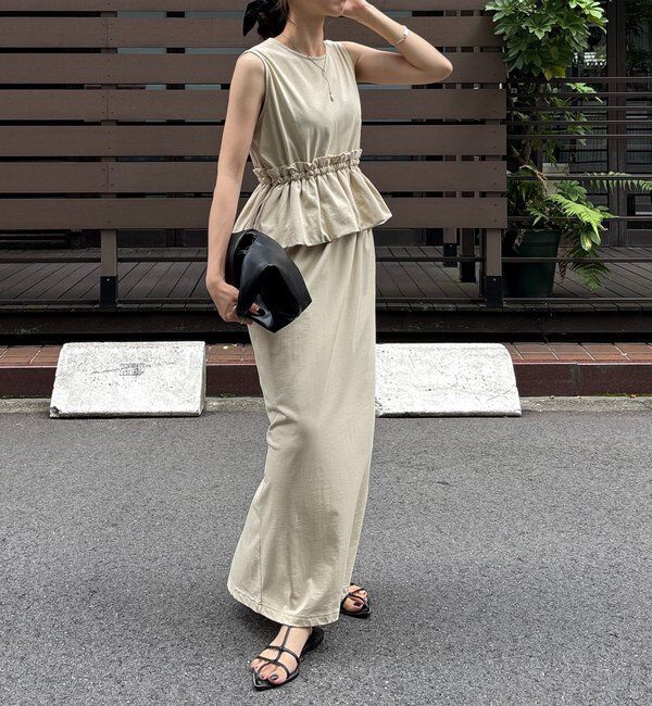  「【低身長サイズあり】バルーンペプラムワンピース」|ワンピース|