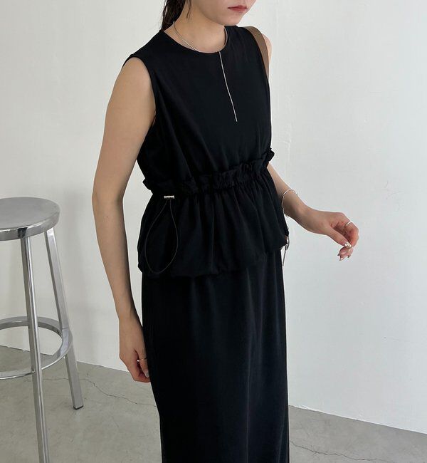  「【低身長サイズあり】バルーンペプラムワンピース」|ワンピース|