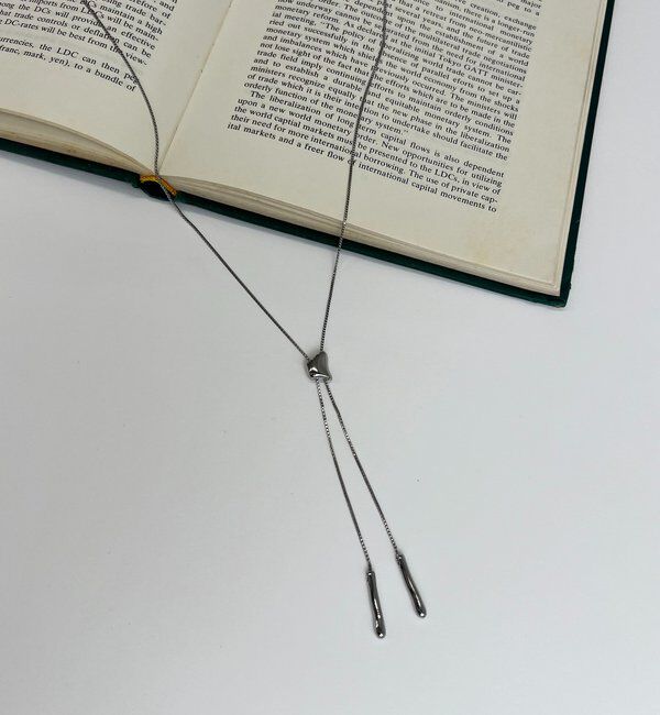  「〈GOLDY/ゴールディ〉ループタイロングネックレス」|リング|シルバー