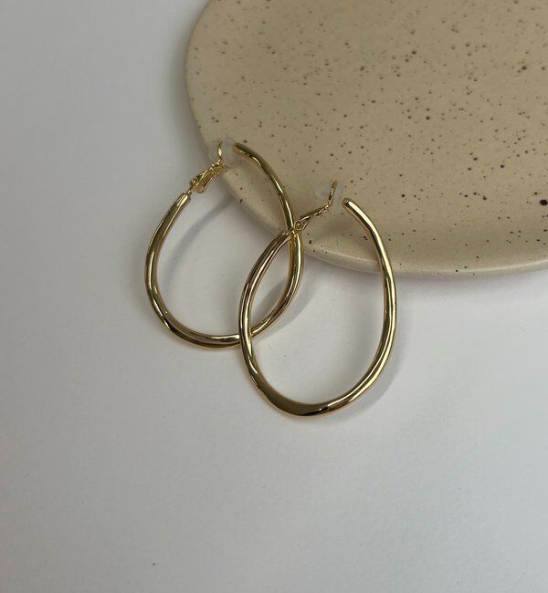 「〈GOLDY/ゴールディ〉カービーフープイヤリング」|リング|ゴールド