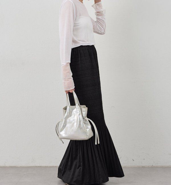  「【1枚でもレイヤードでも〇】袖シアーカットソー」|Tシャツ・カットソー|