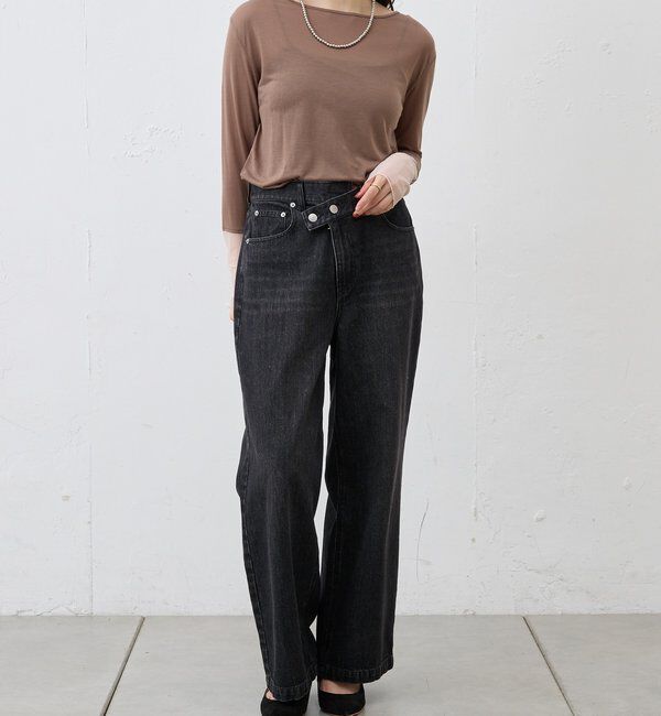  「【1枚でもレイヤードでも〇】袖シアーカットソー」|Tシャツ・カットソー|