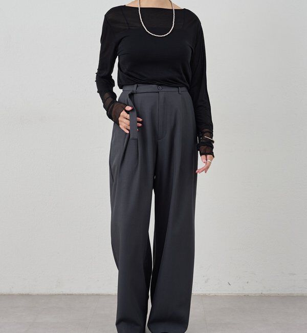  「【1枚でもレイヤードでも〇】袖シアーカットソー」|Tシャツ・カットソー|