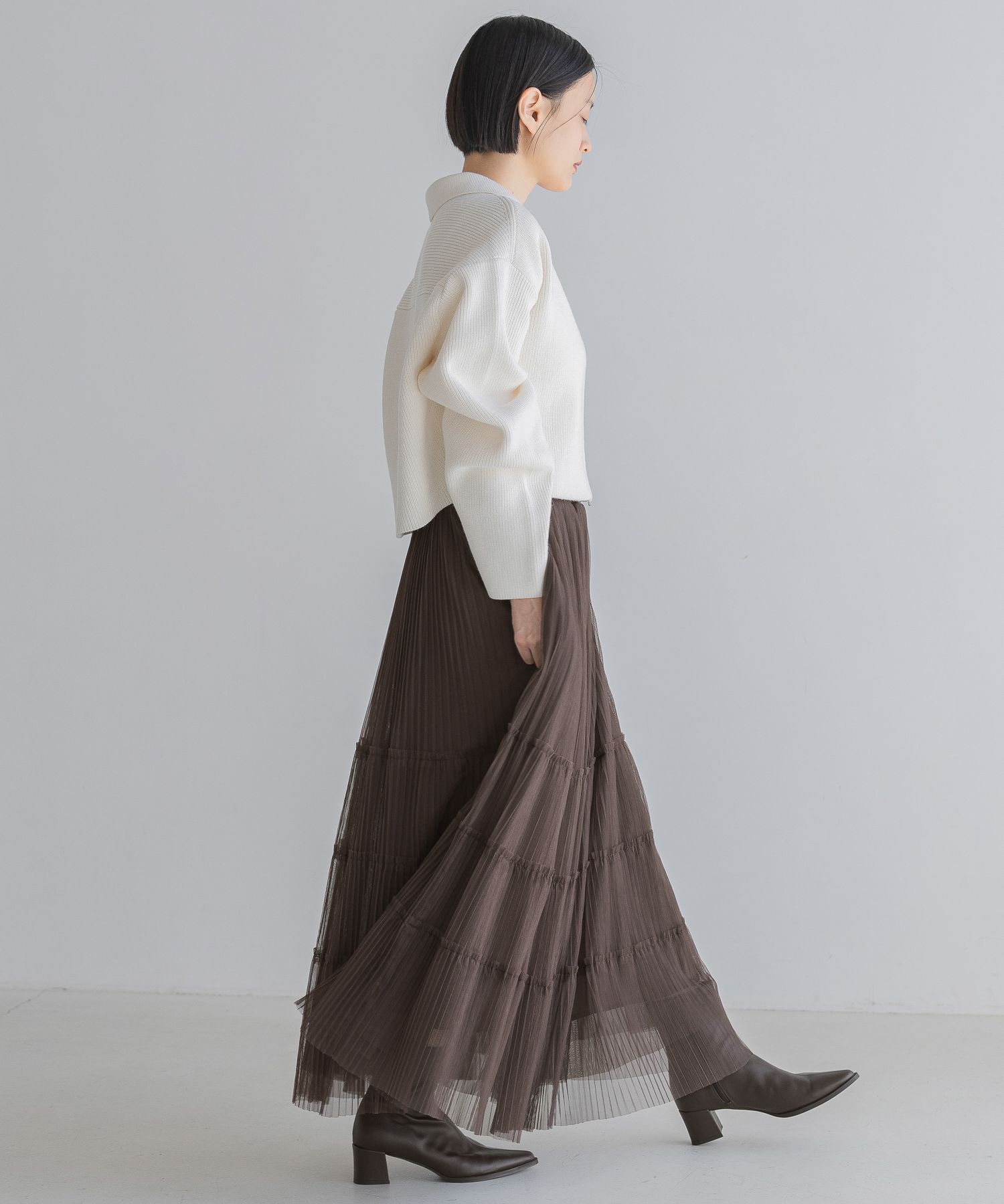 A part by 「エリZIPカーディガン」|ニット・セーター|