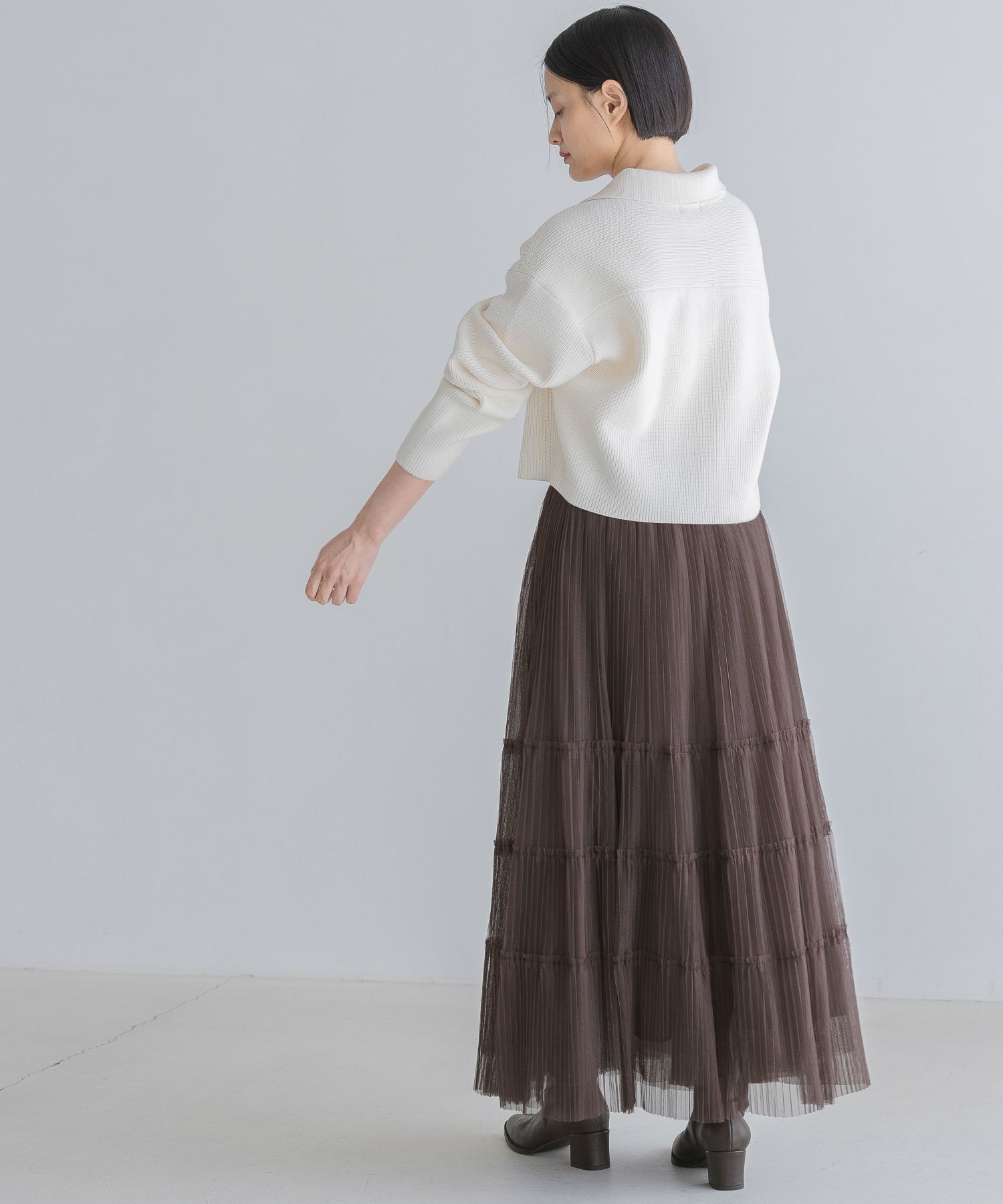 A part by 「エリZIPカーディガン」|ニット・セーター|