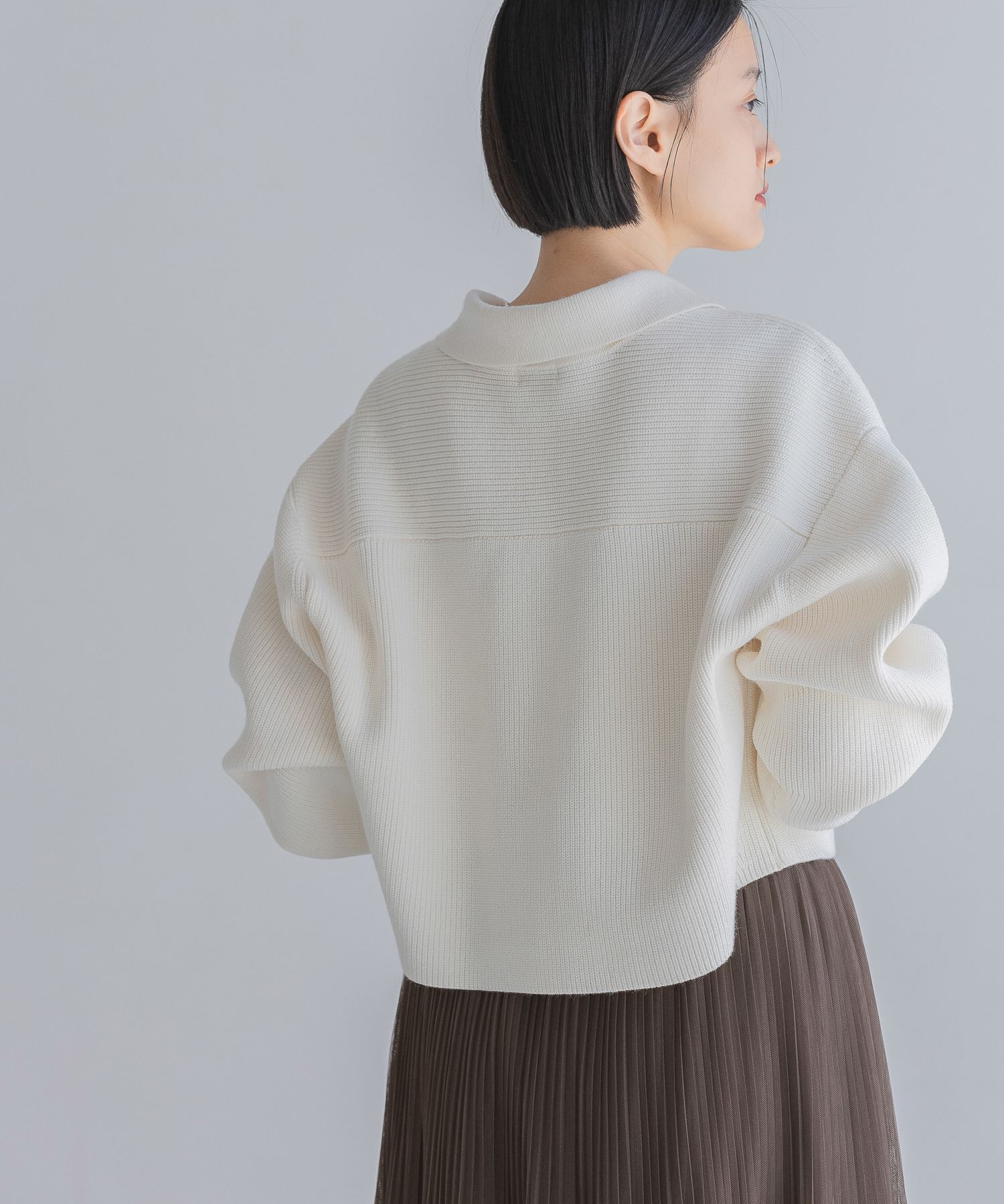 A part by 「エリZIPカーディガン」|ニット・セーター|