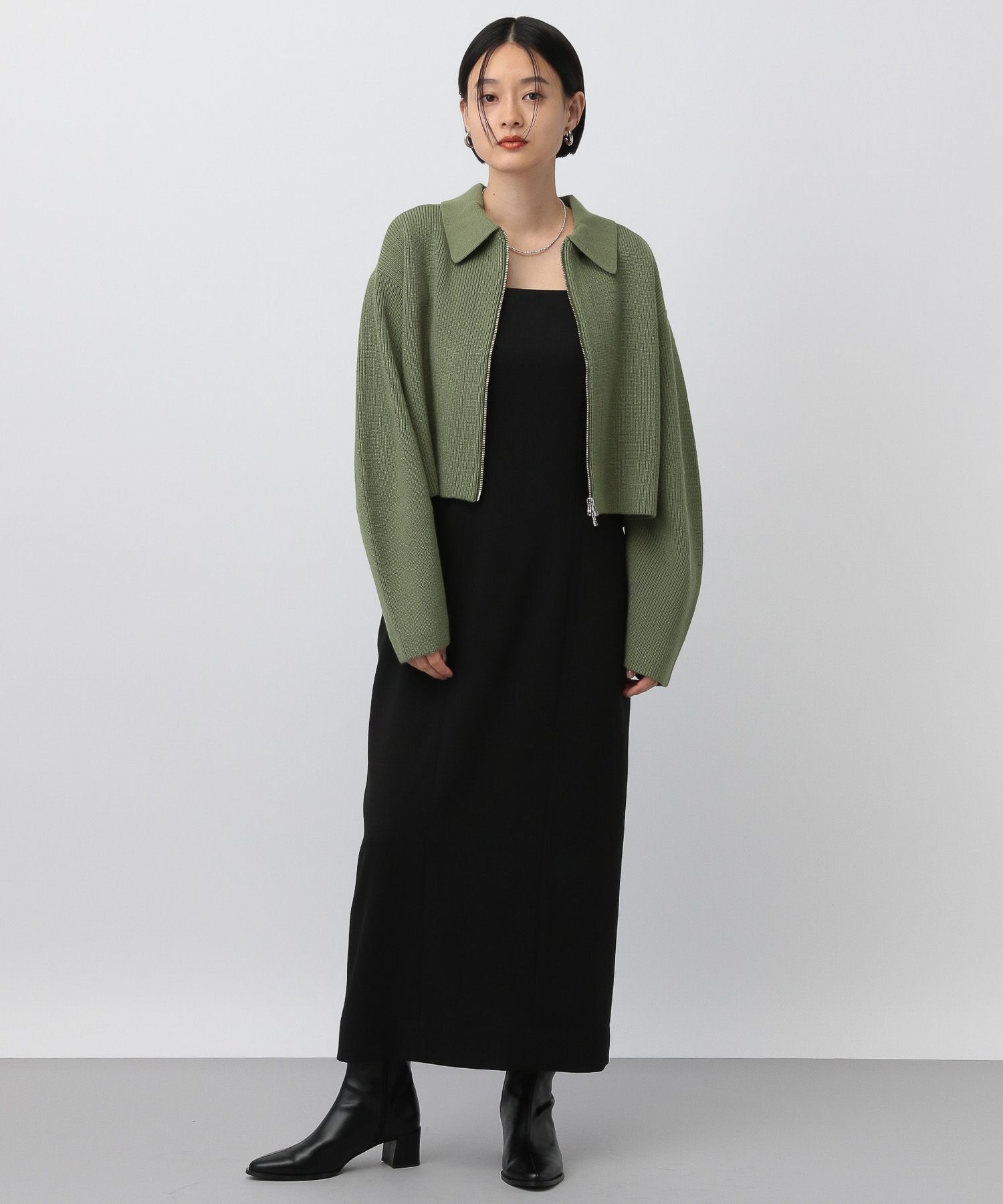 A part by 「エリZIPカーディガン」|ニット・セーター|