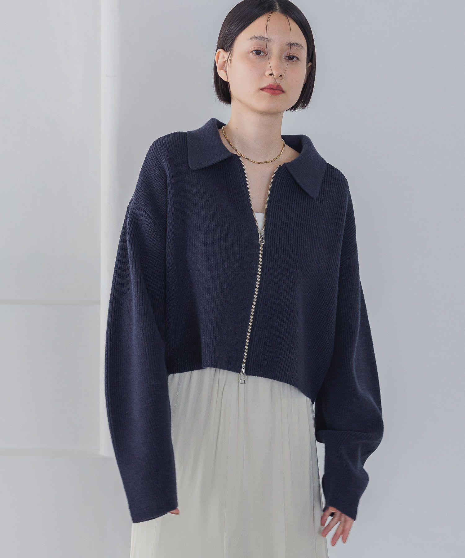 A part by 「エリZIPカーディガン」|ニット・セーター|