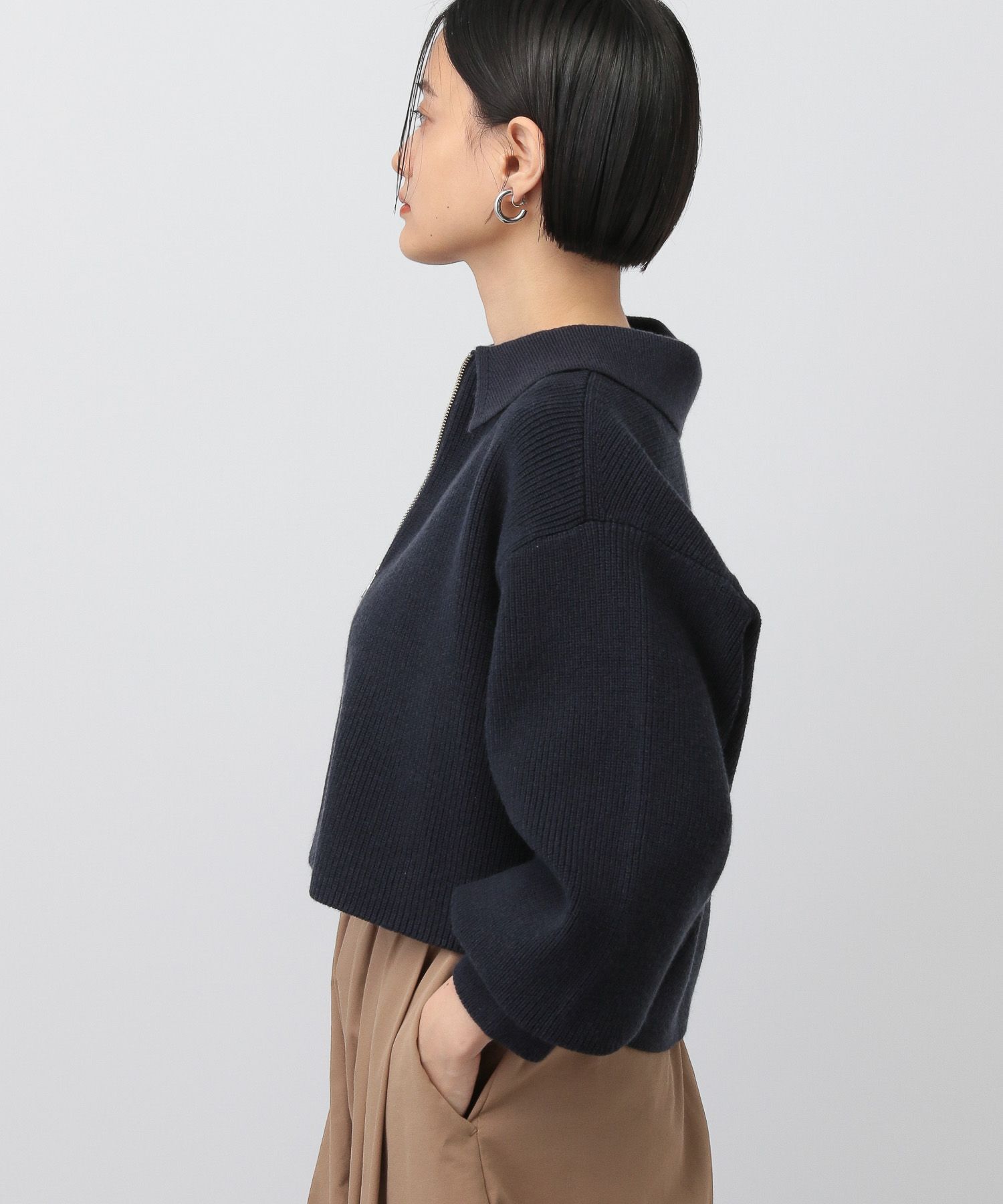 A part by 「エリZIPカーディガン」|ニット・セーター|