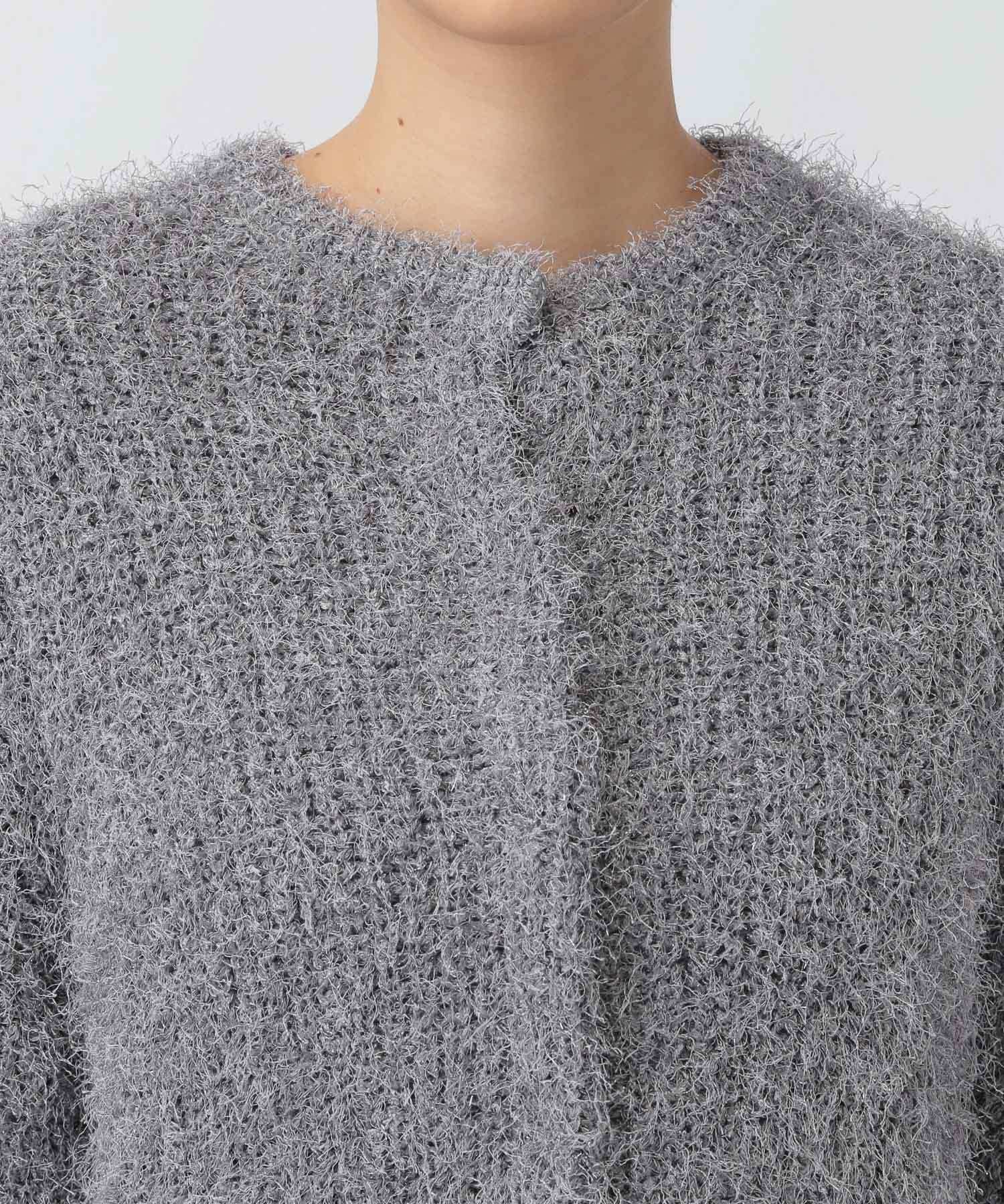 A part by 「ラメフェザーカーディガン_半袖」|ニット・セーター|