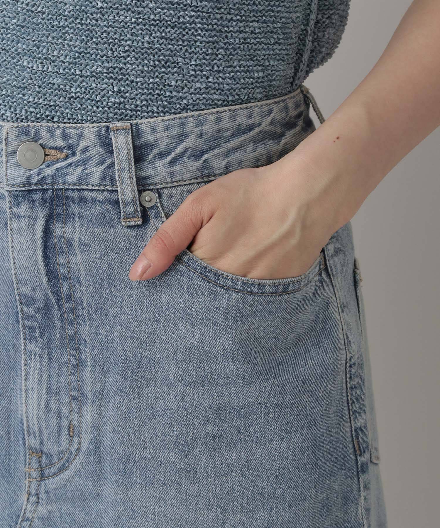 A part by 「Apbスリットデニムスカート」|タイト|