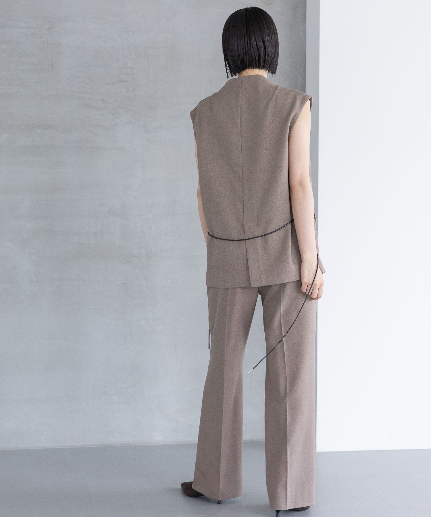 A part by 「【セットアップ対応】Ｗライクストレートパンツ」|スラックス|