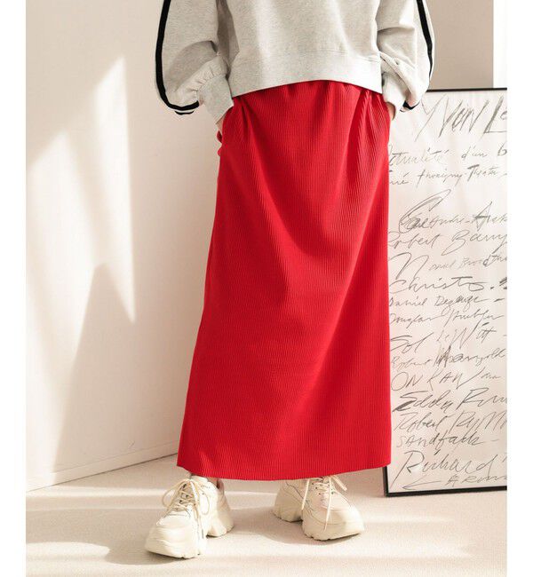 LOWRYS FARM「カットリブタイトスカート」|スカート|RED5
