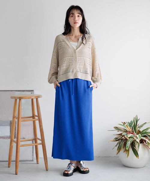 LOWRYS FARM「カットリブタイトスカート」|スカート|
