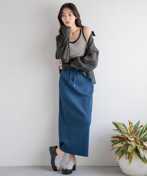 LOWRYS FARM「カットリブタイトスカート」|スカート|