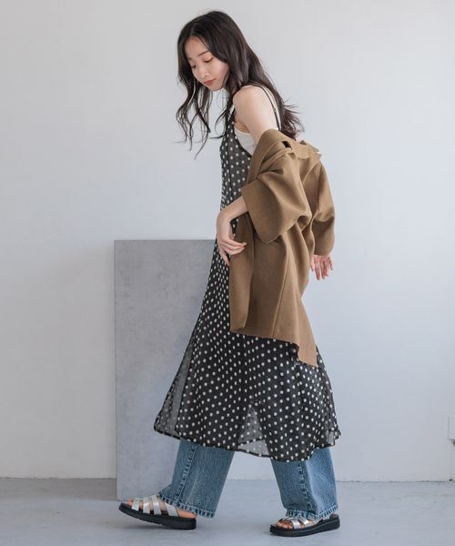 LOWRYS FARM「フラワーシアーキャミワンピ」|ワンピース|