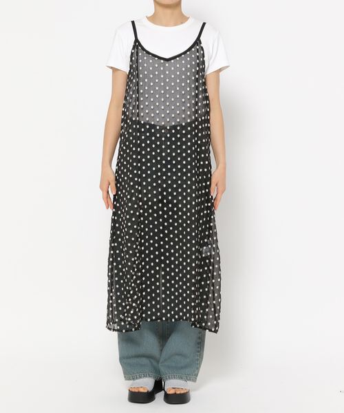 LOWRYS FARM「フラワーシアーキャミワンピ」|ワンピース|