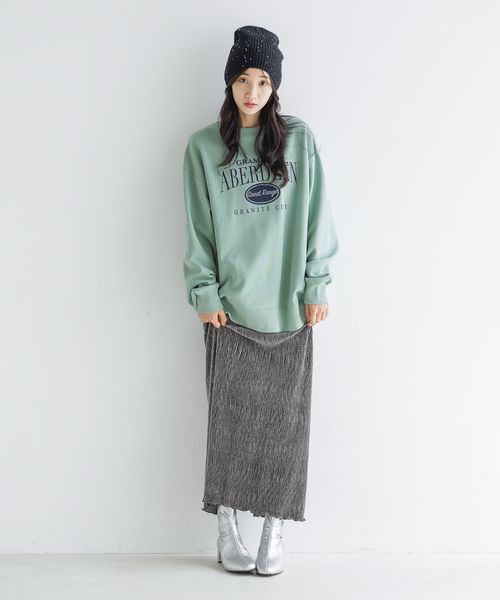 LOWRYS FARM「シャイニーベロアタイトスカート」|スカート|