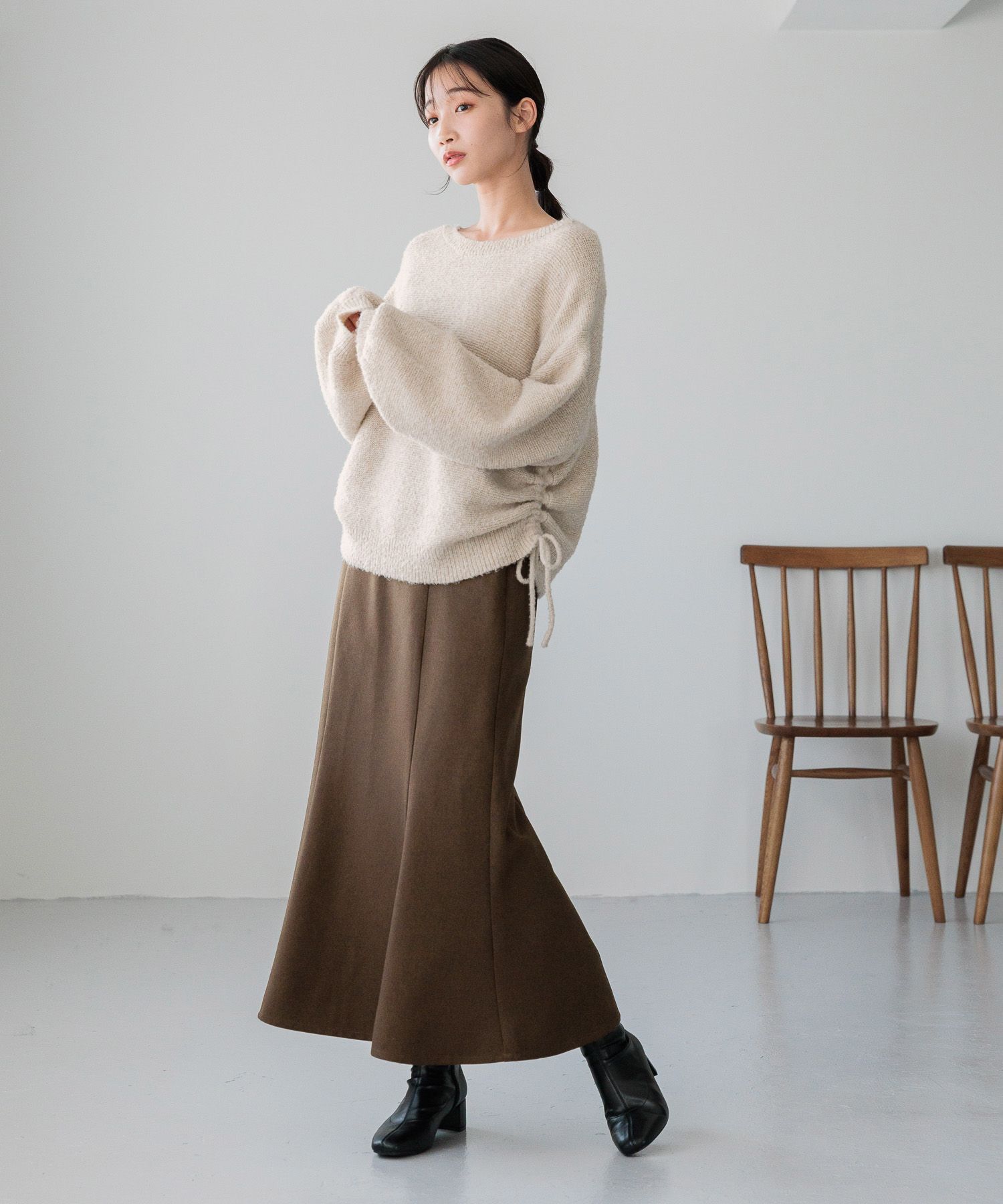 LOWRYS FARM「ウールライクマーメイドＳＫ２」|スカート|