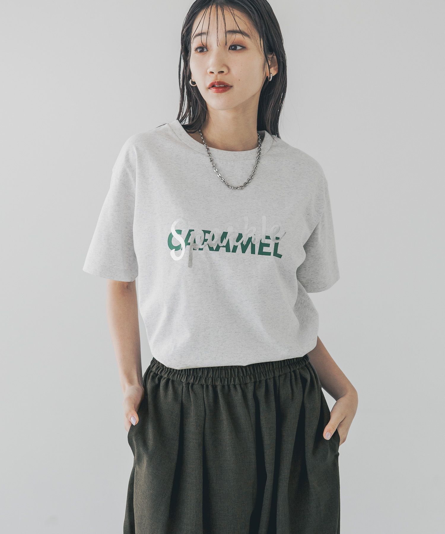 LOWRYS FARM「アソートロゴＴＥＥ」|Tシャツ・カットソー|GRY2