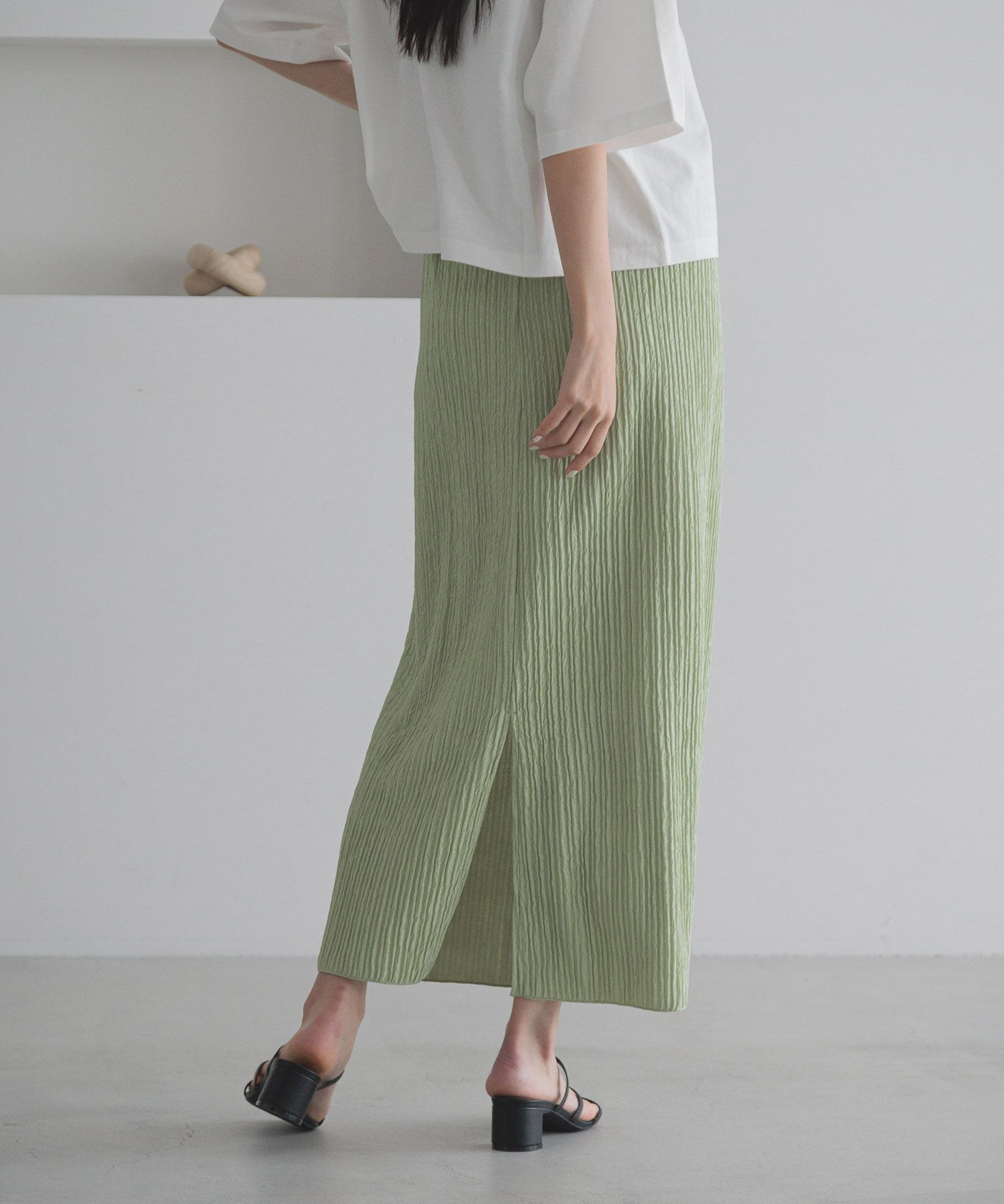 LOWRYS FARM「ジャガードプリーツスカート」|スカート|