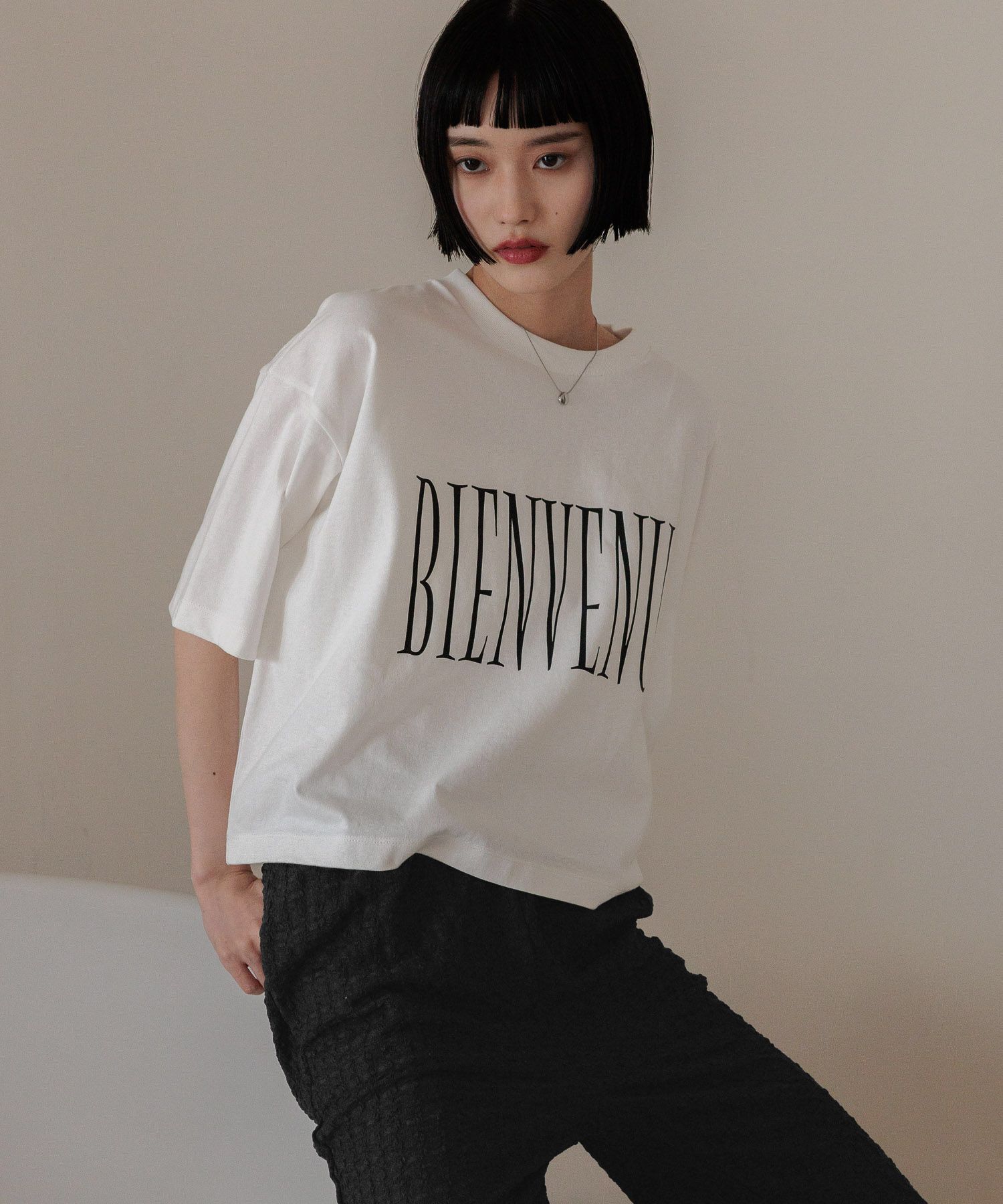 LOWRYS FARM「ショートロゴＰＴＳＳ」|Tシャツ・カットソー|