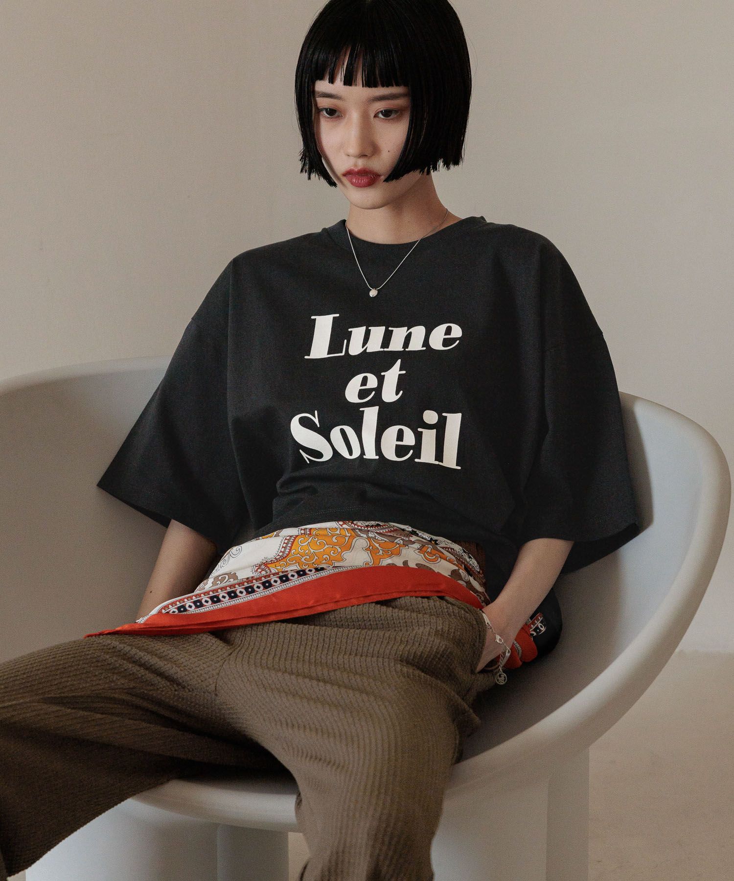 LOWRYS FARM「ショートロゴＰＴＳＳ」|Tシャツ・カットソー|