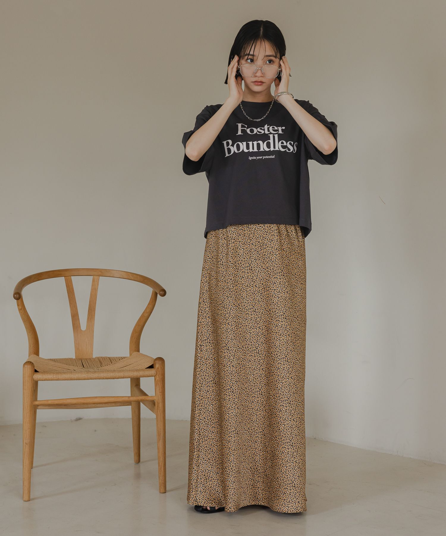 LOWRYS FARM「ショートロゴＰＴＳＳ」|Tシャツ・カットソー|